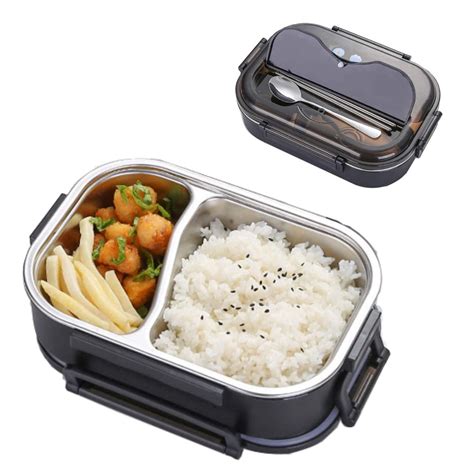 stainless steel and silicone lunch box|stainless steel lunch box for adults.